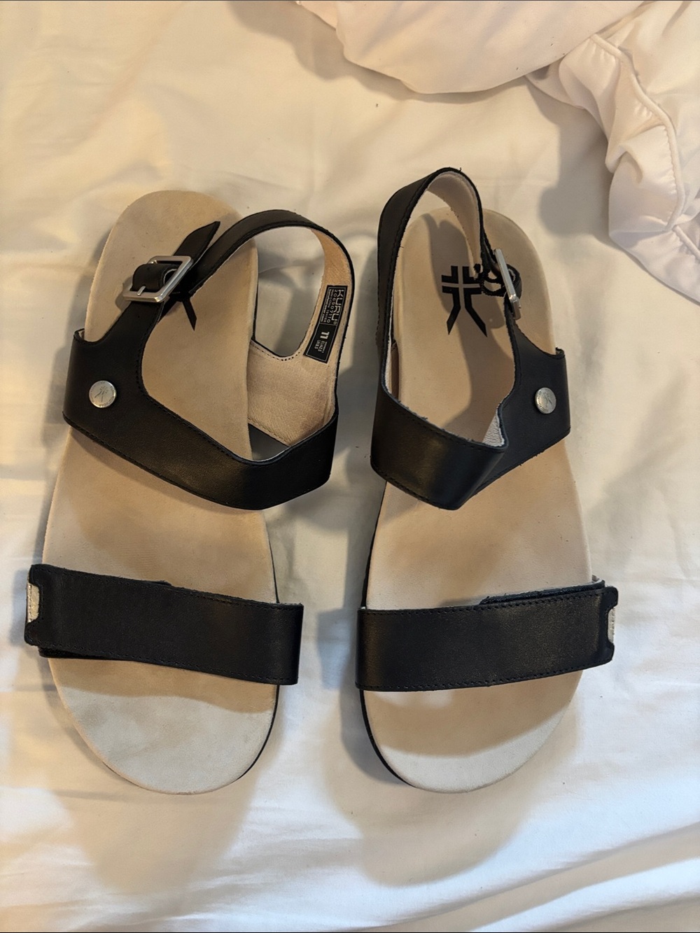 KURU Black Slip-On Sport Sandals